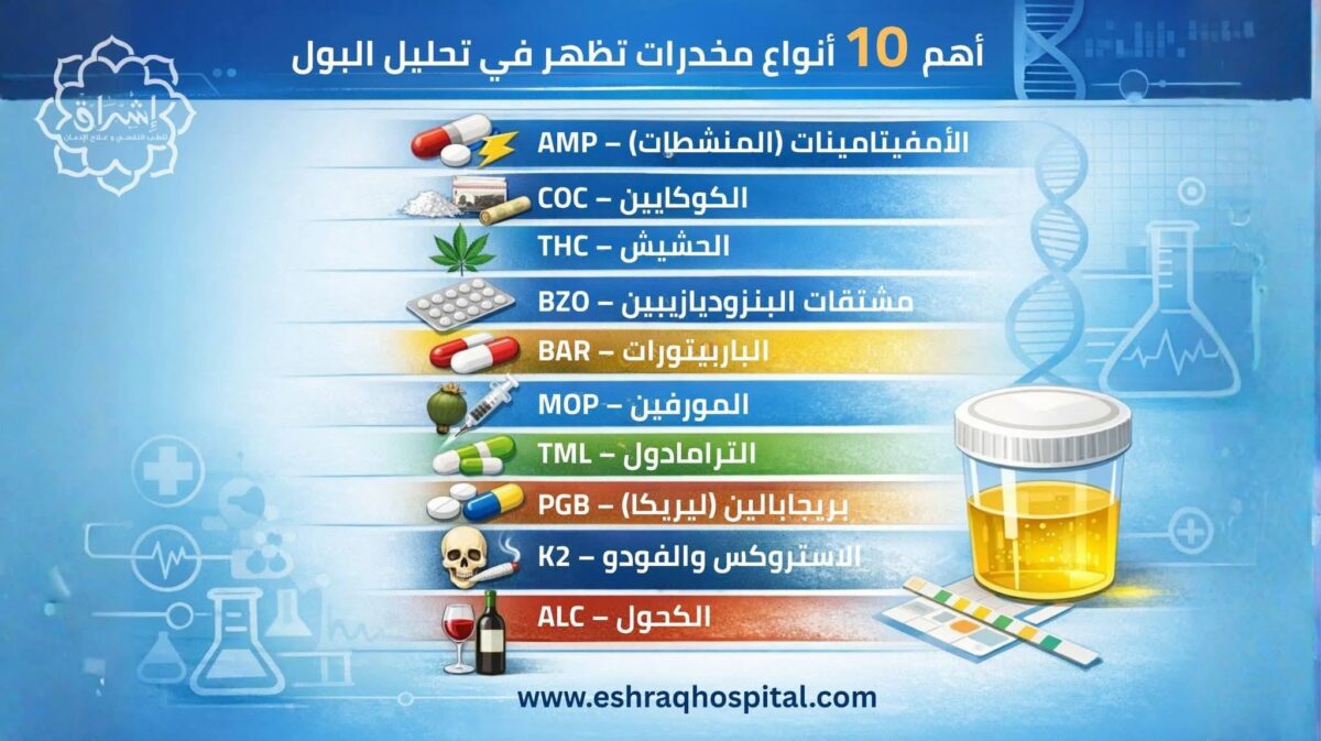 أنواع المخدرات التي تظهر في تحليل المخدرات أنواع المخدرات التي تظهر في تحليل المخدرات