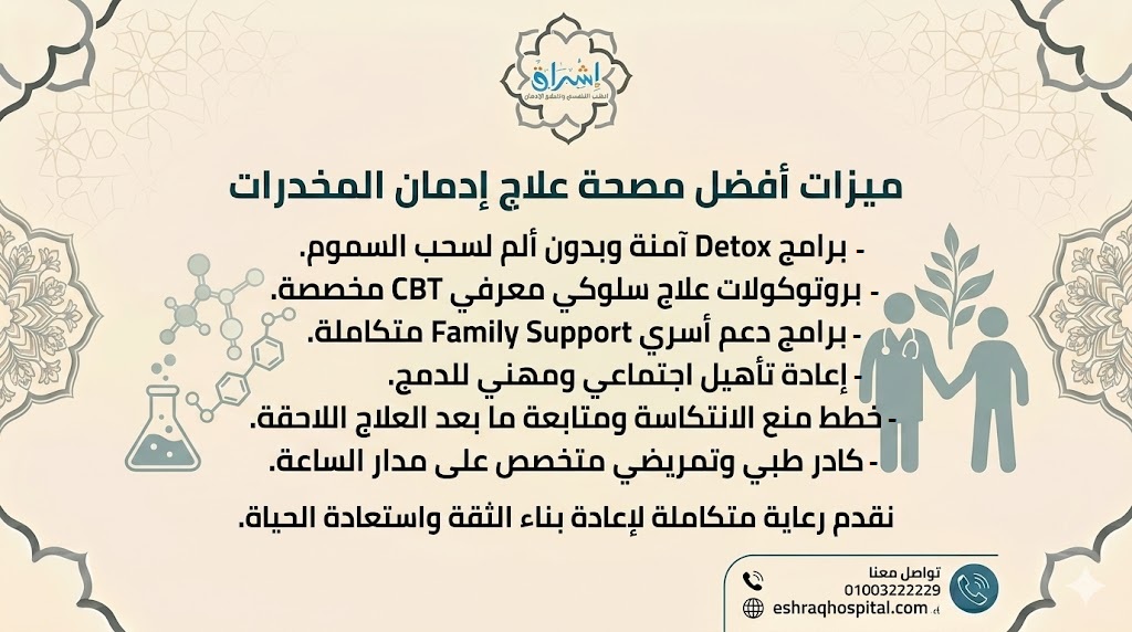 ميزات أفضل مصحة علاج إدمان المخدرات ميزات أفضل مصحة علاج إدمان المخدرات
