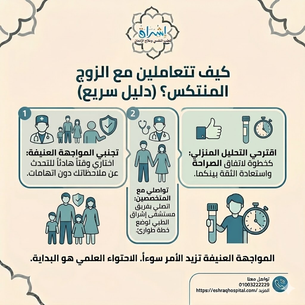 كيف تتعاملين مع الزوج المنتكس كيف تتعاملين مع الزوج المنتكس