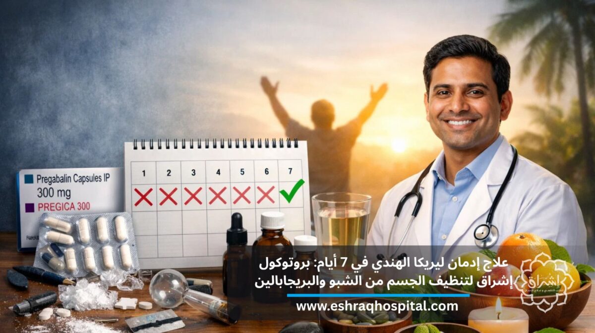 علاج إدمان ليريكا الهندي في 7 أيام: بروتوكول إشراق لتنظيف الجسم من الشبو والبريجابالين