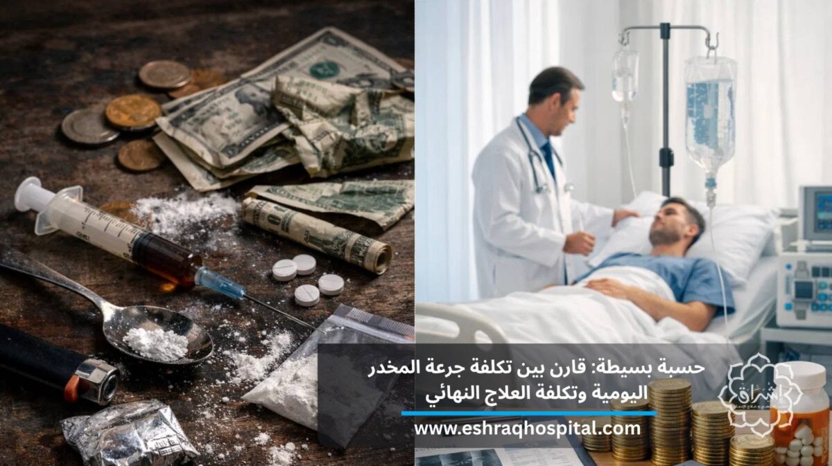حسبة بسيطة: قارن بين تكلفة جرعة المخدر اليومية وتكلفة العلاج النهائي حسبة بسيطة: قارن بين تكلفة جرعة المخدر اليومية وتكلفة العلاج النهائي